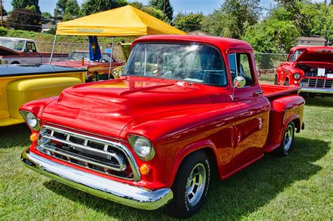 Red 1957 Chevy Pickup A Photo On Flickriver