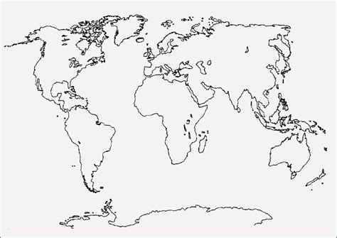 Weltkarte Umrisse Einfach Vektorgrafiken Weltkarte Umriss