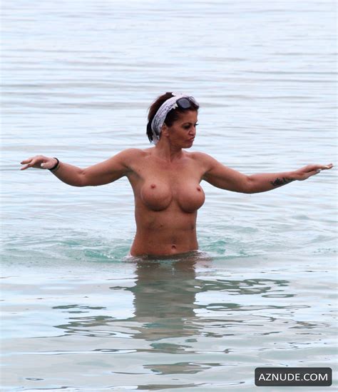 Danniella Westbrook Topless On The Beach While Enjoying A Sunshine