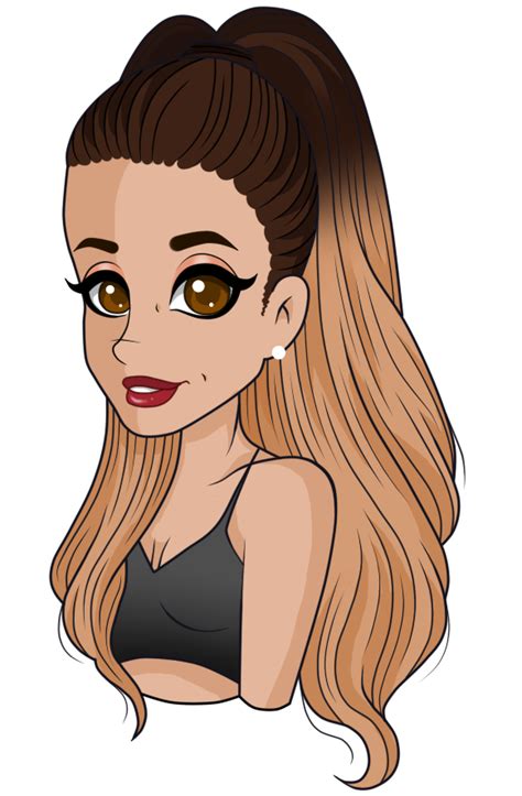 Ariana Grande Cartoon Portrait By Blissful Drawing On Deviantart