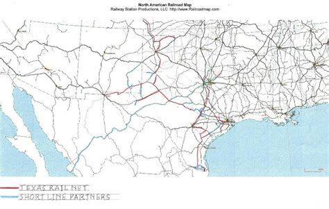 A Texas Railway Map Example From Pan American Railway Inc