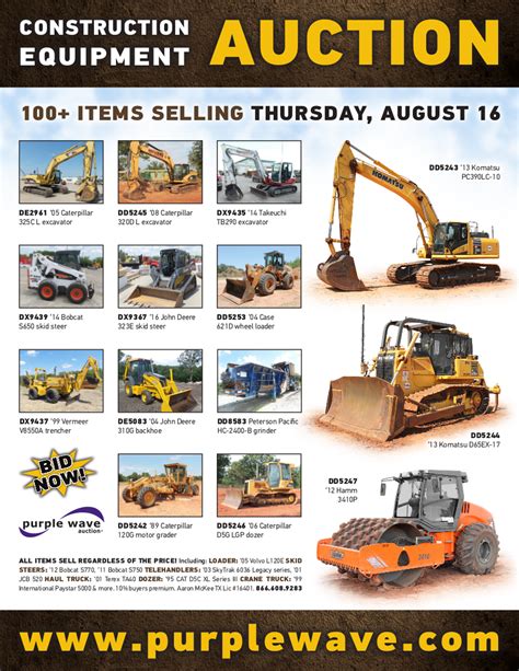 Sold Construction Equipment Auction Items Sold 8 16