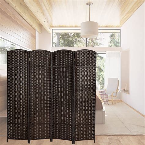 Buy 4 Panel Folding Arch Room Divider Hand Woven Design Room Divider