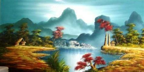 lukisan pemandangan basuki abdullah kumpulan gambar pemandangan