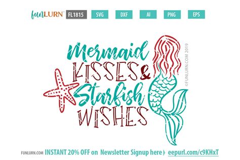Free Free 262 Mermaid Kisses Starfish Wishes Svg SVG PNG EPS DXF File