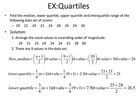How To Calculate Upper Quartile Range Knowing The Lower And Upper