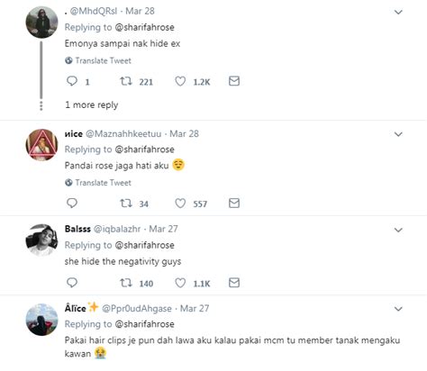 Nama penuhnya, sharifah rose sabrina syed mohd mazfira. "Emonya Sampai Nak Hide Ex,"- Muat Naik Foto Di Twitter ...