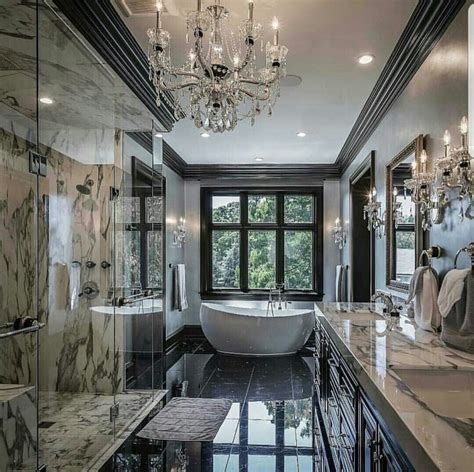 These bathroom decor ideas range from the quirky to the glamorous. Grey Marble Luxury Bathroom Design - Home Decoration ...