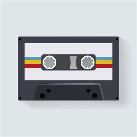 download retro cassette tape music record icon illustration vector vector art choose from over