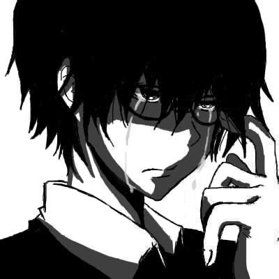 I think it's made by the same guy who made death note too but i'm not sure. Anime guy crying by KurunomiBreaK on DeviantArt