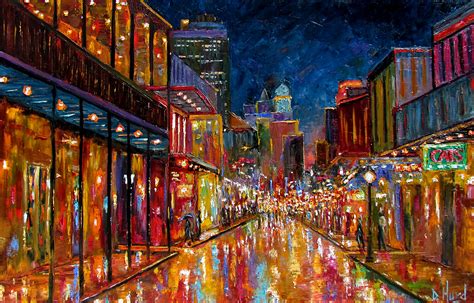 Debra Hurd Original Paintings And Jazz Art New Orleans Bourbon Street