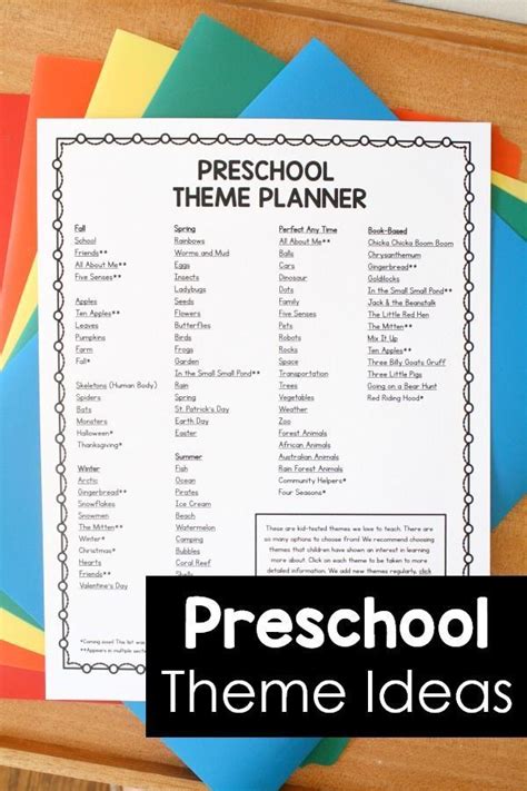 Themes Preschool Lesson Plans Preschool Lessons Preschool Planning