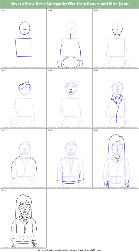 How To Draw Daria Morgendorffer From Beavis And Butt Head Beavis And