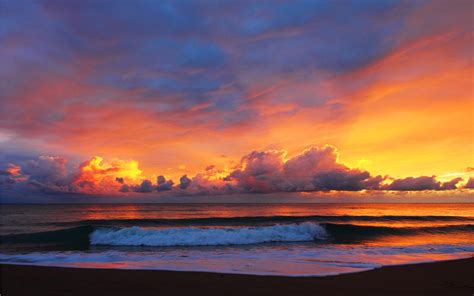 Beautiful Sea Sky Hd Desktop Wallpaper Layar Lebar Definisi Tinggi