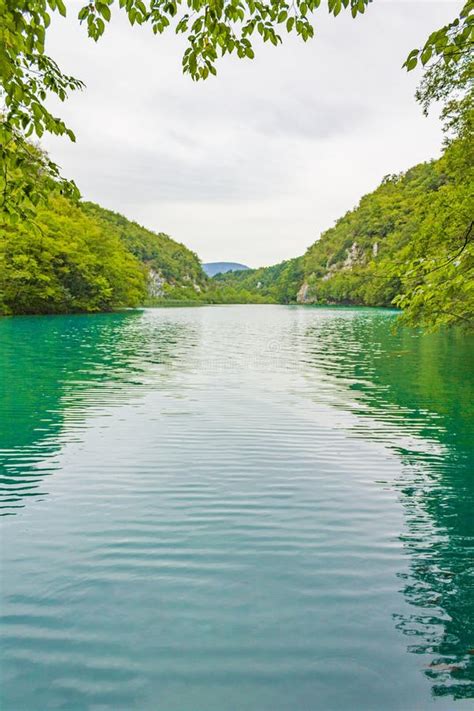 Plitvice Lakes National Park Colorful Landscape Turquoise Water In