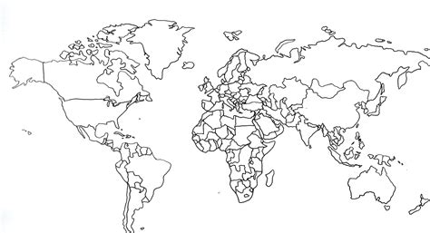 World Map For Drawing At Getdrawings Free Download