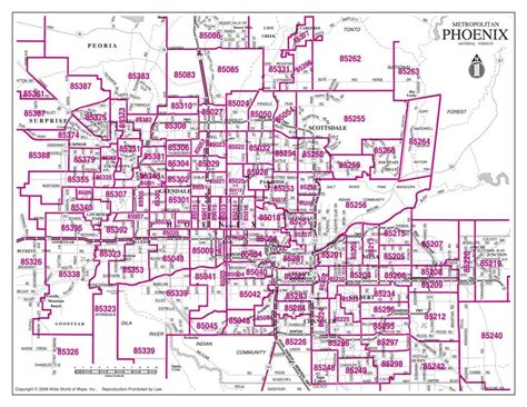 Map Of Greater Phoenix Area Greater Phoenix Area Map Arizona Usa
