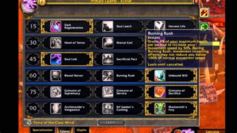 Execratuz Patch 5 2 And 5 3 Destruction Warlock Indestructable Talent And Glyph Build Youtube