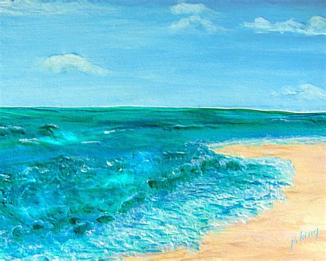 Simple Seashore Painting By Jacquie King Fine Art America
