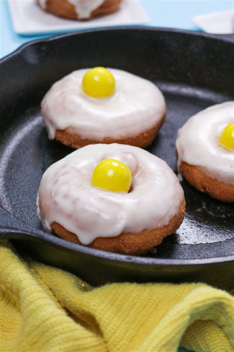 In a different bowl, combine the egg, milk and melted butter. Fried Egg Donuts | Club Crafted
