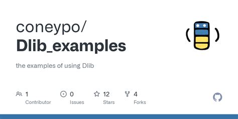 Github Coneypodlibexamples The Examples Of Using Dlib