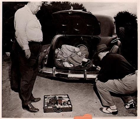 Body In Trunk Davenport Iowa 1946 The Sheriff Examines With A
