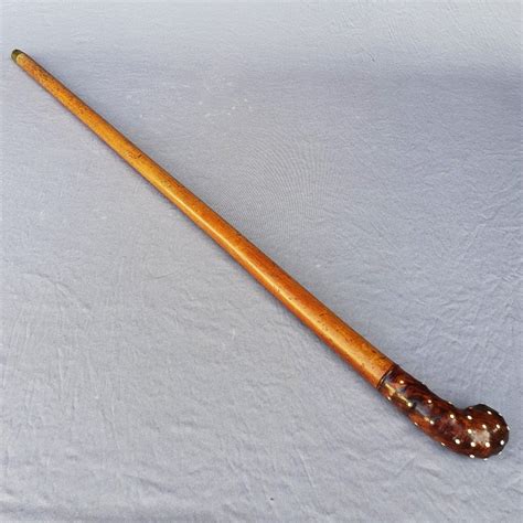 Proantic Antique Sword Cane Strong Cane With Long Blued Blade 19th