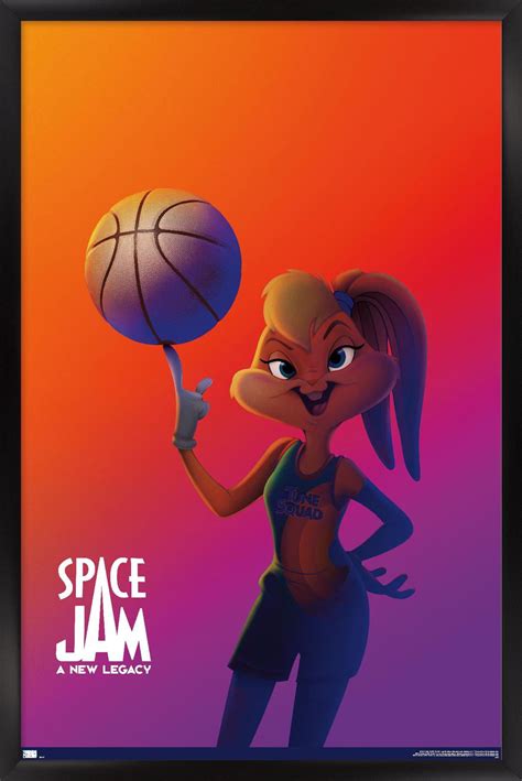 Space Jam A New Legacy Lola Bunny One Sheet Wall Poster 22 375 X 34 Framed