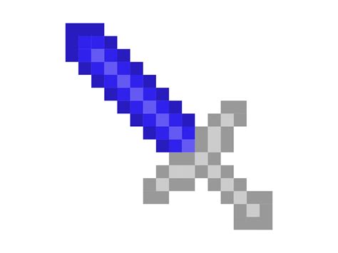 Minecraft Blue Pixel Sword Icon Ui Design Motion Design And 2d Art By