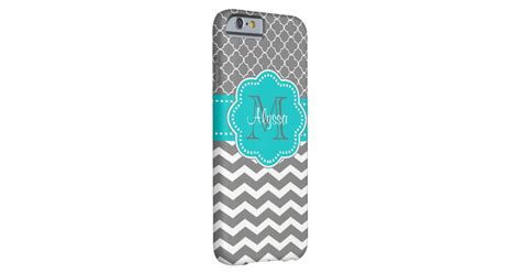 Dark Gray And Blue Chevron Personalized Barely There Iphone 6 Case Zazzle