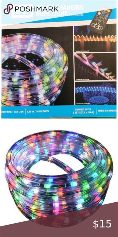 Fg 03603 120v Led Color Changing 18ft Rope Light With Remote Control