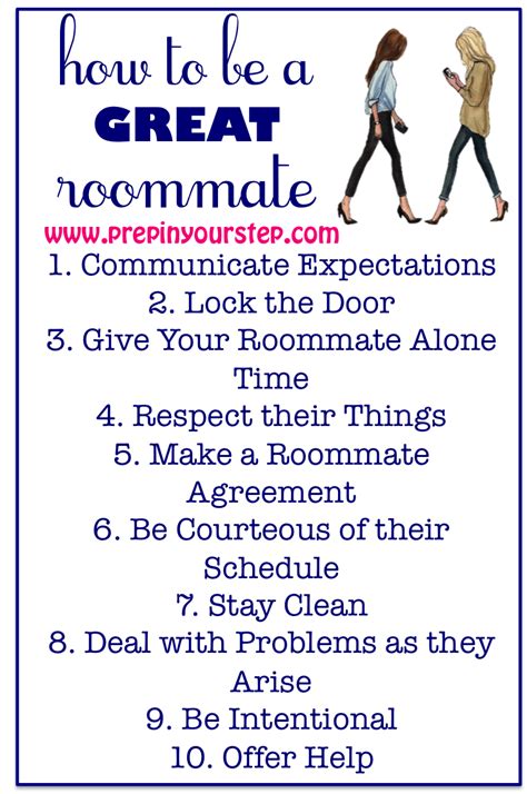 How To Be A Great Roommate Roommate Rules College Roommate College Advice College Prep