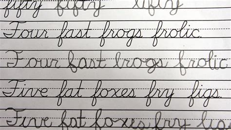 Writing in cursive does not change the spelling of a word. Students should still learn cursive writing: View