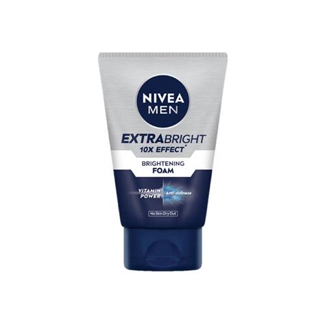 Nivea Men Facial Wash Extra White 10x Effect Foam 100g Watsons