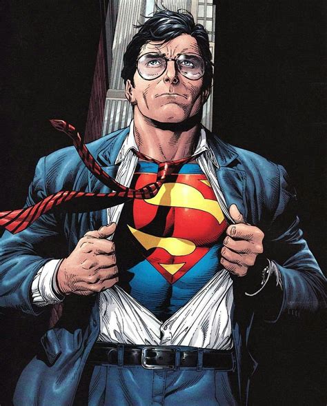 Clark Kent Transformation Into Superman Superman Comic Superman