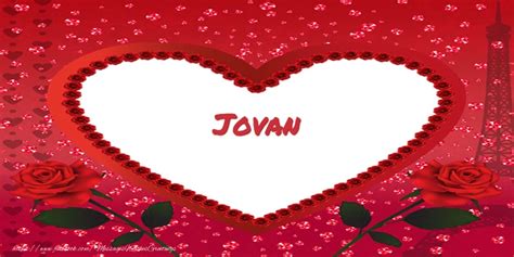 I Love You Jovan Bear And Hearts Greetings Cards For Love For Jovan