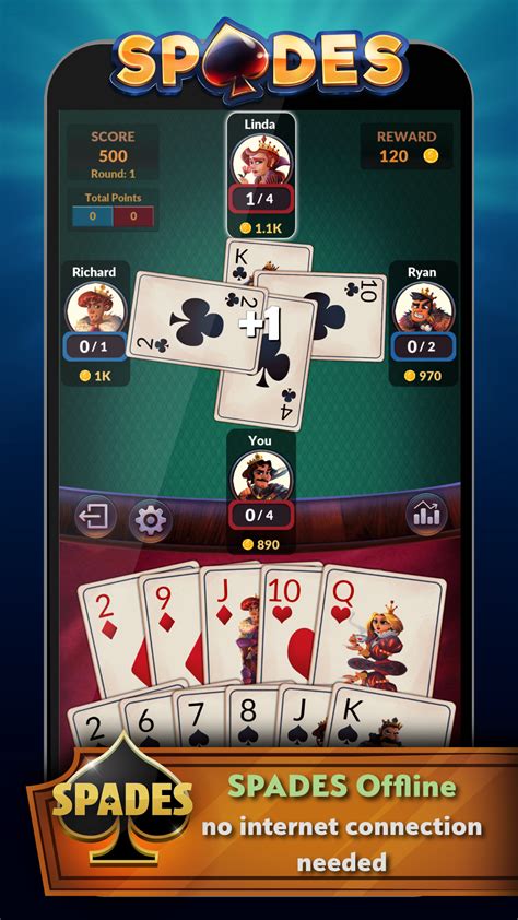 Apps can be tried for free then downloaded to play on smartphones and tablets or play for free directly fr. Spades - Offline Free Card Games APK 2.0.7 Download for ...