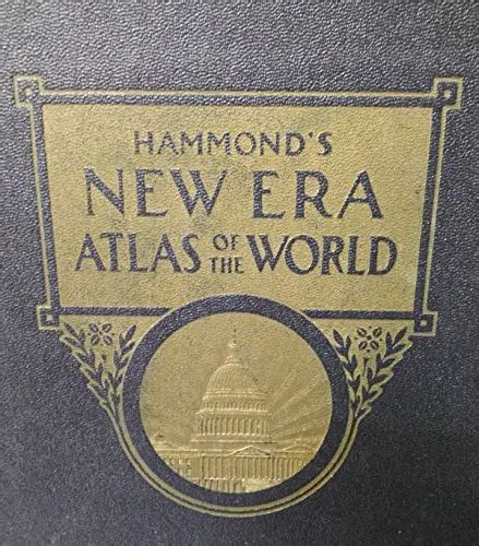 Hammonds New Era Atlas Of The World New United States Gazetteer New