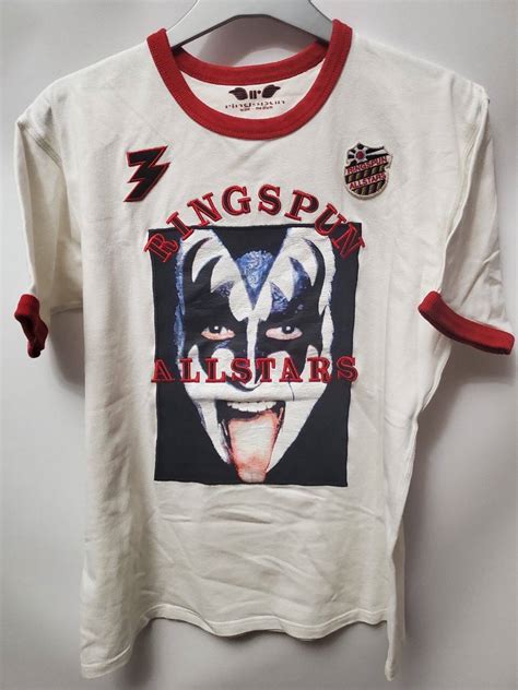 Crazy Shirts Vintage Ringspun Allstars Gene Simmons Kiss Shirt Rock