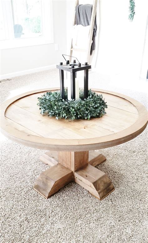 round pedestal coffee table diy - Florentino Lowery