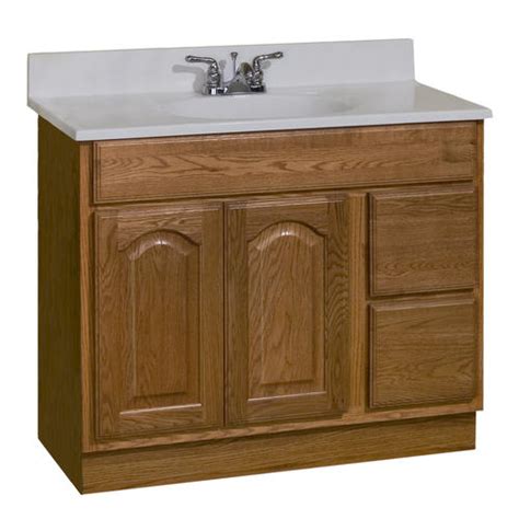 Do you suppose menards bathroom sinks and cabinets appears great? Pace King James Series 36" x 18" Vanity with Drawers on ...