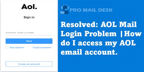 How To Login To Aol Mail A Step By Step Guide