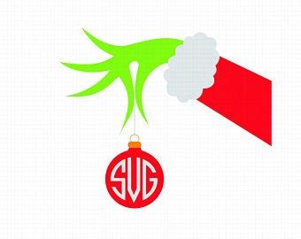 Download Grinch Hand Monogram Svg Shefalitayal
