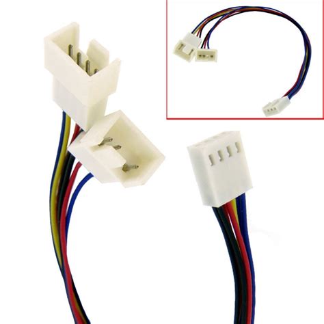 4 Pin Female Splitter To 4 Pin And 3 Pin Male Fan Splitter Cable Wootware