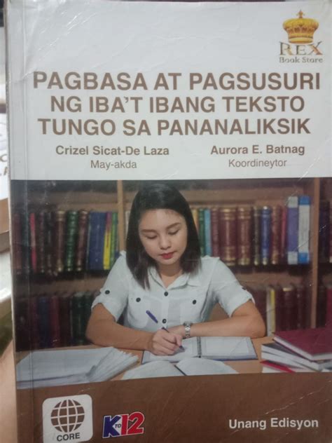 Pagbasa At Pagsusuri Ng Iba T Ibang Teksto Tungo Sa Pananaliksik Hobbies Toys Books