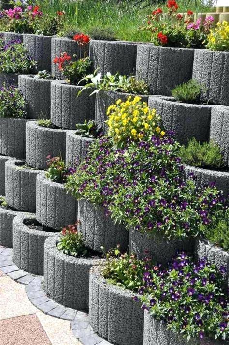 Blocks For Garden Wall Decorative Concrete Blocks For Garden Walls