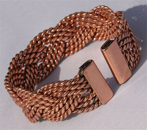 Magnetic Wide Solid Pure Copper Plaited Bracelet Ccb Mb48 Copper