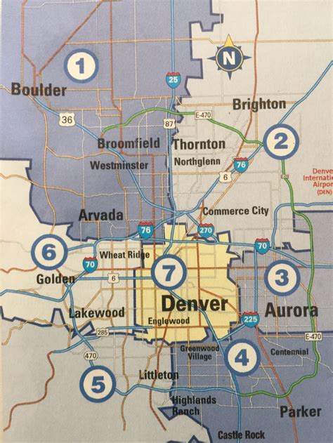 Map Of Denver Colorado