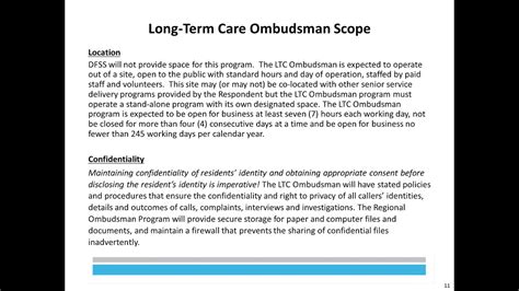 The Regional Long Term Care Ombudsman Rfp Webinar January 22 2020 Youtube