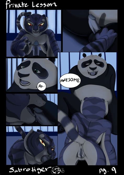 Rule 34 Ass Balls Bear Breasts Comic Duo English Text Feline Fellatio Female Kung Fu Panda